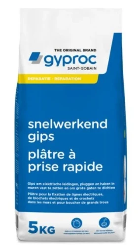 Gyproc 1047154 Gyproc snelwerkend gips (zak 5kg) - prijs per zak