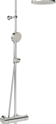 Hansa 44350130 Hansa Hansamicra douchethermostaatset - chroom - Micra douchethermostaat - hoofddouche rond 200 mm - handdouche - doucheflexivel 1/2 x 1750 mm