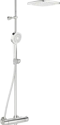 Hansa 44350230 Hansa Hansamicra Style Regendouche kraan - chroom (Handdouche 95mm - Hoofddouche 200mm)