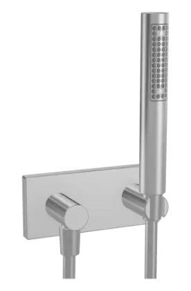 Hansa 44430100 Hansa Hansaliving afwerkset handoucheset - chroom - staafhanddouche - wandhouder met aansluitbocht - doucheflexibel 1/2 x 1250 mm