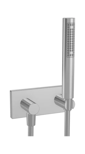 Hansa 44430100 Hansa Hansaliving afwerkset handoucheset - chroom - staafhanddouche - wandhouder met aansluitbocht - doucheflexibel 1/2 x 1250 mm