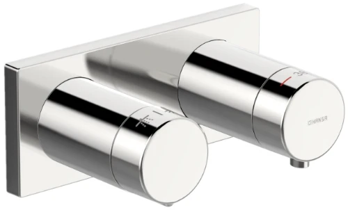 Hansa Hansaliving kleurset thermostaatkraan met stopfunctie - chroom 44539583