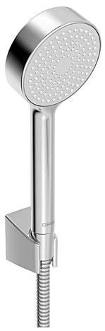 Hansa 44680113 Hansa HansaBasicjet handdoucheset 95 mm - 1 straal - chroom (bestaat uit: handdouche - doucheflexibel 1500 mm - wandhouder) - prijs per set