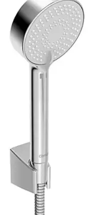 Hansa 44680133 Hansa HansaBasicjet handdoucheset 95 mm - 3 stralen - chroom (bestaat uit: handdouche - doucheflexibel 1500 mm - wandhouder) - prijs per set