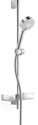 Hansa HansaBasicjet doucheset 720 mm - met handdouche Basicjet 95 mm - 3 stralen - chroom - doucheflexibel 1750 mm - zeephouder 44780133