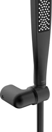 Hansa 4717013033 Hansa HansaAurelia handdoucheset 1-jet - wandmontage met flexibel 1250 mm - zwart mat