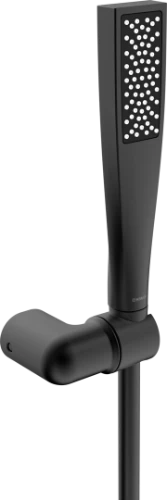 Hansa 4717013033 Hansa HansaAurelia handdoucheset 1-jet - wandmontage met flexibel 1250 mm - zwart mat