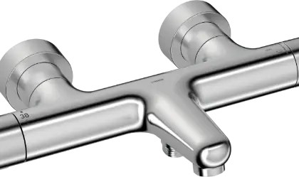 Hansa 5810230180 Hansa HansaPrisma bad/douchethermostaat met CASCADE® mousseur - geborsteld staal