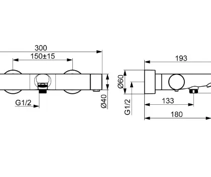 Hansa 5810230181 Hansa HansaPrisma bad/douchethermostaat met CASCADE® mousseur - geborsteld brons