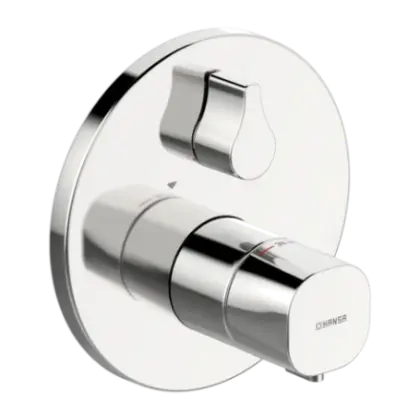 Hansa 81149552 Hansa Hansaliving kleurset voor thermostaatmengkraan met omsteller - chroom - rond