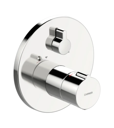 Hansa Hansahome kleurset thermostaatkraan met omsteller - chroom - rond 88629045
