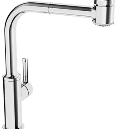 Hansa Keukenmengkraan Hansa HANSARONDA blad/kraangat tweegreeps chroom 55231103