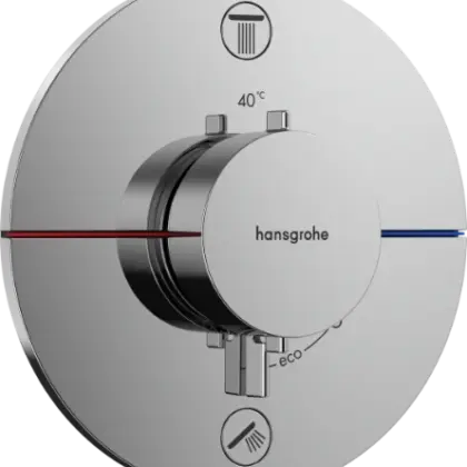 Hansgrohe 15554000 Hansgrohe Showerselect Comfort S inbouwthermostaat voor 2 functies - chroom