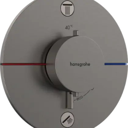Hansgrohe 15554340 Hansgrohe Showerselect Comfort S inbouwthermostaat voor 2 functies - Brushed Black Chrome