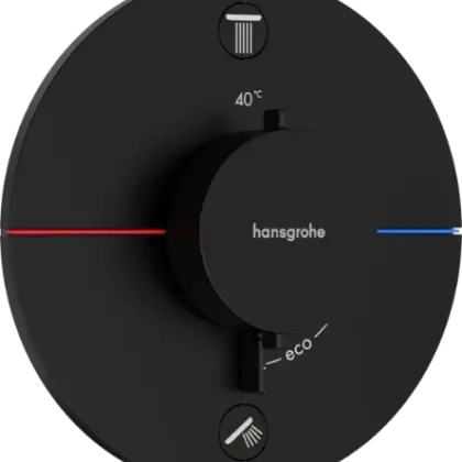 Hansgrohe 15554670 Hansgrohe Showerselect Comfort S inbouwthermostaat voor 2 functies - zwart mat