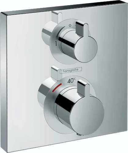 Hansgrohe Ecostat afwerkset square - chroom - 2 functies 15714000