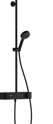 Hansgrohe Pulsify S Showerpipe 260 mm 1jet met ShowerTablet Select 400 - zwart mat 24220670