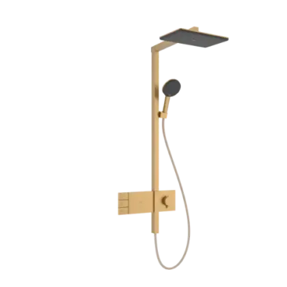 Hansgrohe 24590140 Hansgrohe Raindance Alive Q Showerpipe 210 x 340 mm 2jet met ShowerSelect Comfort thermostaat - Brushed Bronze