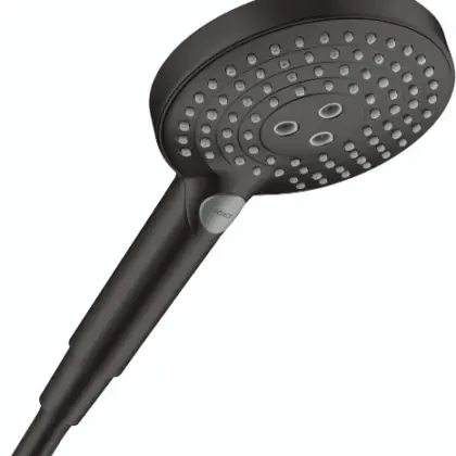 Hansgrohe 26014670 Hansgrohe Raindance Select S 120 3jet handdouche 120 mm Powderrain - zwart mat