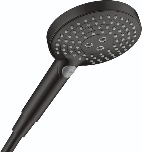 Hansgrohe 26014670 Hansgrohe Raindance Select S 120 3jet handdouche 120 mm Powderrain - zwart mat
