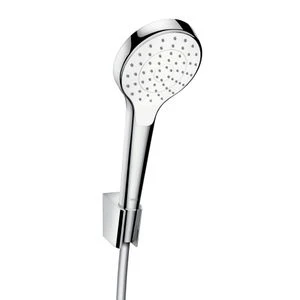 Hansgrohe 26420400 Hansgrohe Croma Select S 110 1jet handdoucheset - wit/chroom - handdouche Croma Select S 1jet - wandhouder - doucheflexibel 1/2 x 1250 mm