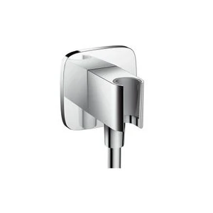 Hansgrohe 26485000 Hansgrohe Porter E FixFit muuraansluitbocht met wandhouder 1/2 - chroom