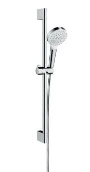 Hansgrohe Crometta 1jet ecoSmart doucheset 650 mm - wit/chroom 26535400