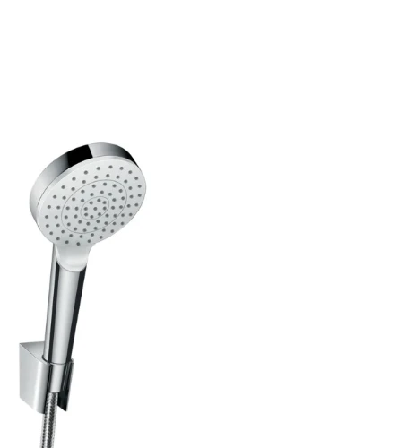 Hansgrohe 26690400 Hansgrohe Crometta 1jet handdoucheset - wit/chroom - porter s wandhouder - doucheflexibel 1/2 x 1250 mm