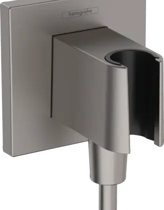 Hansgrohe 26889340 Hansgrohe Fixfit Porter E met douchehouder - Brushed Black Chrome