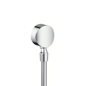 Hansgrohe 27506000 Hansgrohe FixFit S muuraansluitbocht 1/2 - chroom - met kogelgewricht en terugslagklep