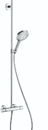 Hansgrohe Raindance Select S 240 PowderRain Showerpipe douchesysteem - chroom - thermostaat - hoofddouche - handdouche 3jet 27633000