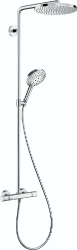 Hansgrohe Raindance Select S 240 PowderRain Showerpipe douchesysteem - chroom - thermostaat - hoofddouche - handdouche 3jet 27633000