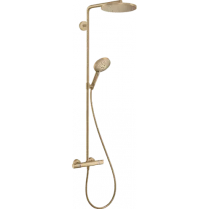 Hansgrohe Raindance Select S 240 1jet Showerpipe douchethermostaatset Powderrain - Brushed Bronze 27633140