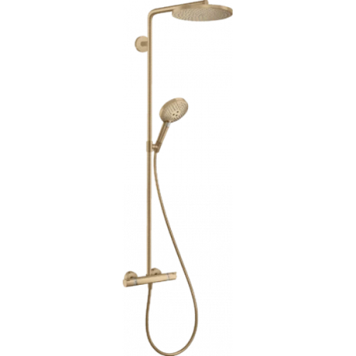 Hansgrohe Raindance Select S 240 1jet Showerpipe douchethermostaatset Powderrain - Brushed Bronze 27633140