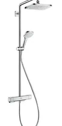 Hansgrohe Croma E Showerpipe 280 1jet EcoSmart met douchethermostaat - chroom 27660000