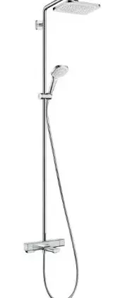 Hansgrohe Croma E Showerpipe 280 1jet met badthermostaat - chroom 27687000