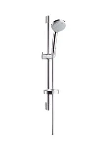 Hansgrohe Croma 100 Vario doucheset 650 mm - chroom - handdouche Croma 100 Vario - doucheflexibel 1/2 x 1600 mm - met zeephouder 27772000