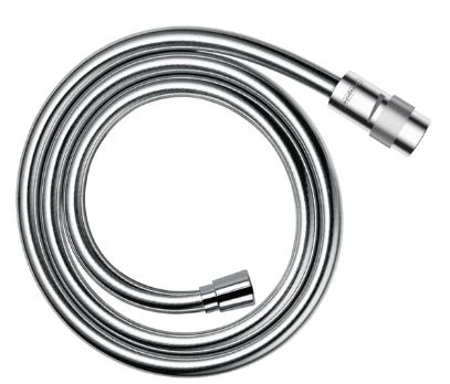 Hansgrohe 28249000 Hansgrohe Isiflex doucheflexibel 1/2 x 1250 mm - chroom - 1 conische en 1 cilindrische moer