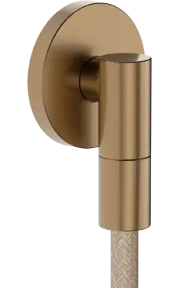 Hansgrohe FixFit Fine S wandaansluiting met terugslagklep - Brushed Bronze 28882140