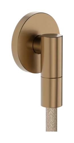 Hansgrohe 28882140 Hansgrohe FixFit Fine S wandaansluiting met terugslagklep - Brushed Bronze
