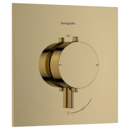 Hansgrohe 33710990 Hansgrohe Ecostat Comfort E inbouwthermostaat 1 functie - Polished Gold Optic