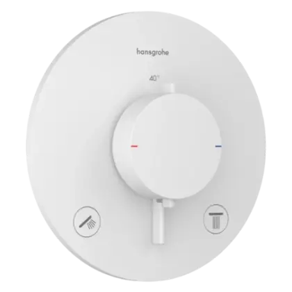 Hansgrohe 33715700 Hansgrohe Ecostat Comfort S inbouwthermostaat 2 functies - Matt White