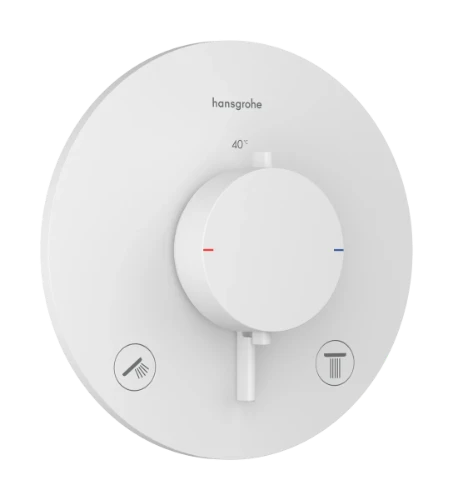 Hansgrohe Ecostat Comfort S inbouwthermostaat 2 functies - Matt White 33715700