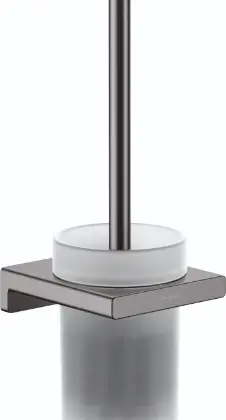 Hansgrohe 41752340 Hansgrohe AddStoris toiletborstelgarnituur - wandmodel - Brushed Black Chrome