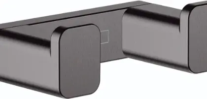 Hansgrohe AddStoris dubbel haaktje - Brushed Black Chrome 41755340