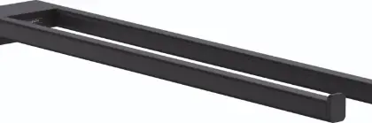 Hansgrohe AddStoris dubbele handdoekenhouder - zwart mat 41770670