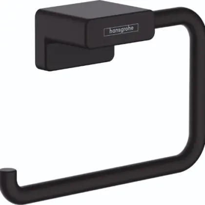 Hansgrohe 41771670 Hansgrohe AddStoris toiletrolhouder zonder deksel - zwart mat
