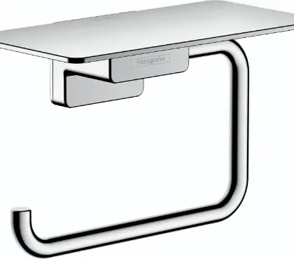 Hansgrohe 41772000 Hansgrohe AddStoris toiletrolhouder met tablet - chroom