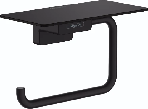 Hansgrohe AddStoris toiletrolhouder met tablet - zwart mat 41772670