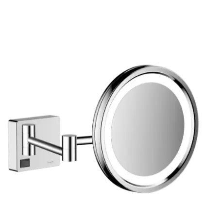 Hansgrohe AddStoris scheerspiegel met LED-verlichting - chroom 41790000